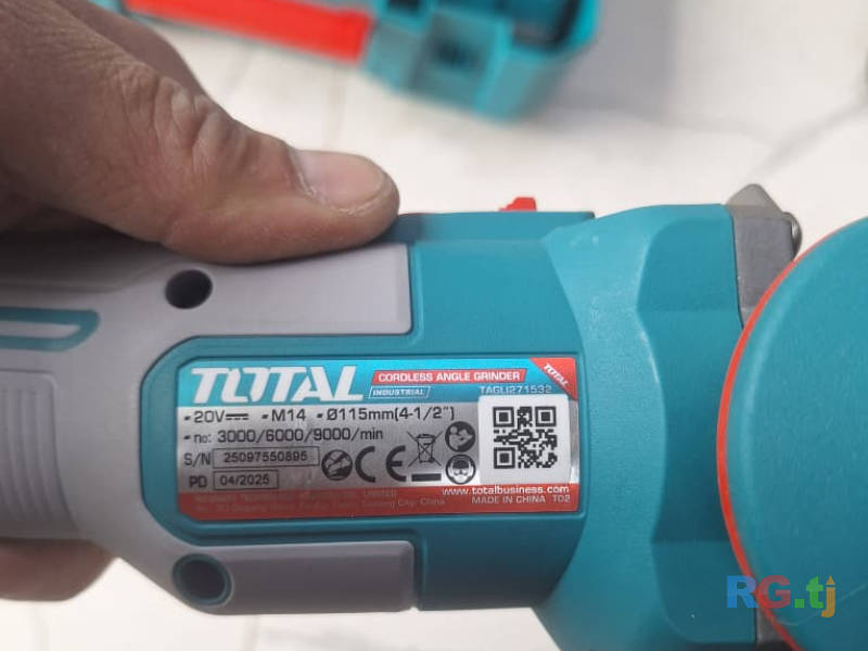 Аккумуляторная шлифовальная машинка TOTAL 20V